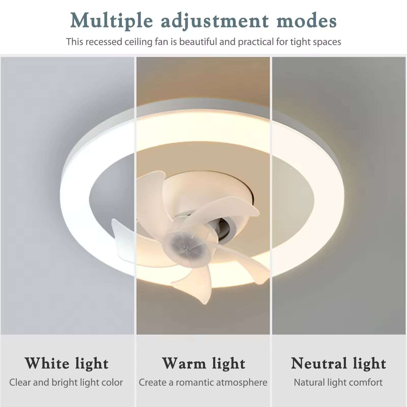 360 Rotating 48W Ceiling Fan E27 With Led Light And Remote Control 360 Rotation Cooling Electric fan Lamp Chandelier For Room Home Decor - Choice Store