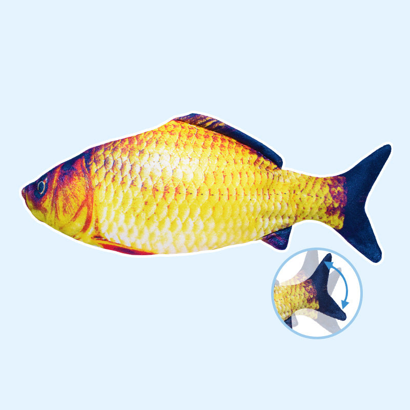 Electric Fish Will Jump, Simulating Fish Glow, Charging, Rocking Fish, Playing Cat Pet Toy